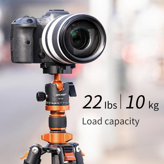 K&F Concept Portable Carbon Fiber Tripods 254C1+BH28L