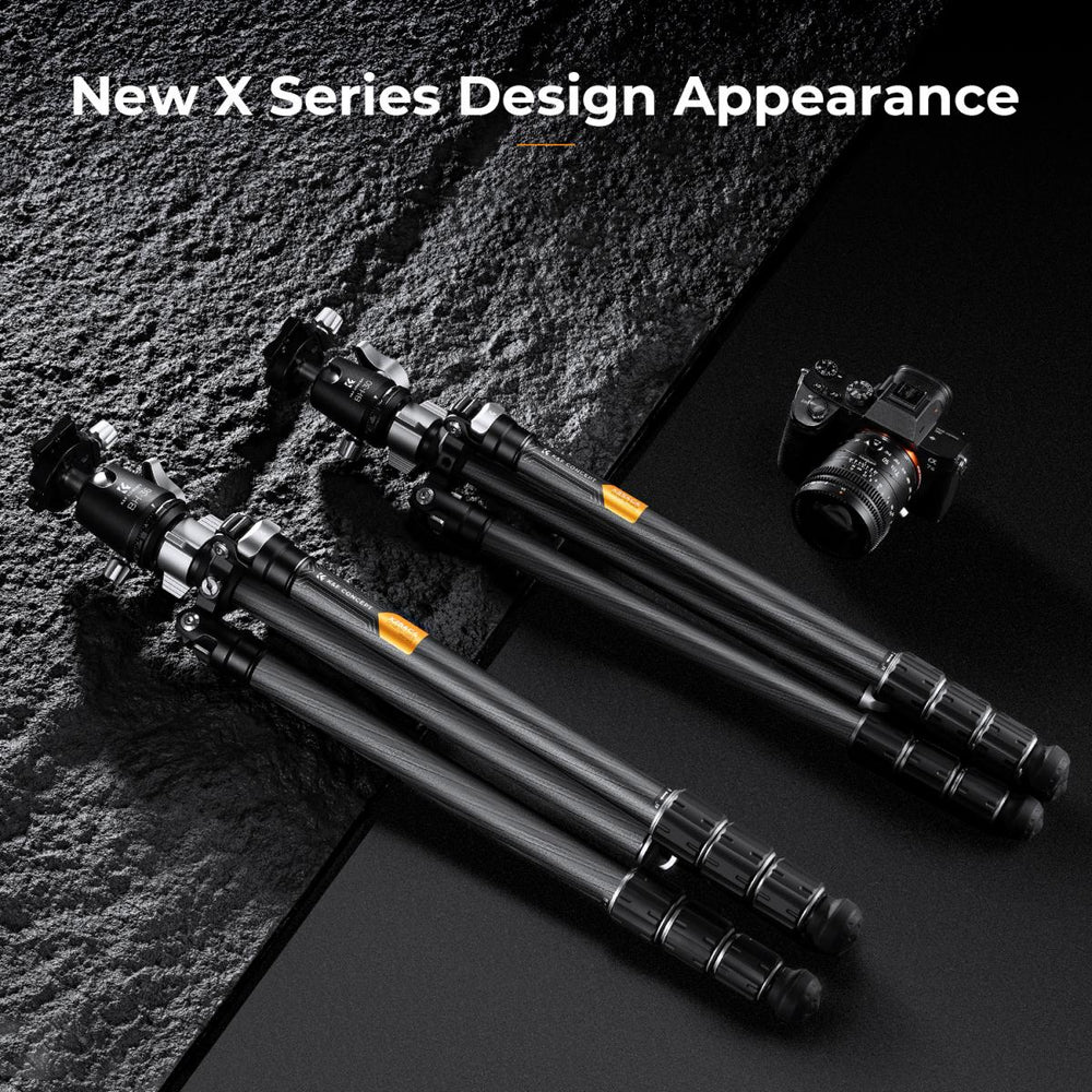 K&F Concept Carbon Fiber Tripod X254C4+BH-30