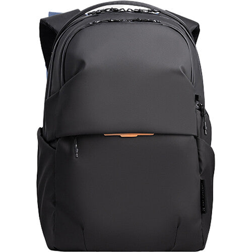 K&amp;F Concept Urban Wander 03 Backpack with a front zippered pocket and a small tan accent bar, shown against a plain white background.