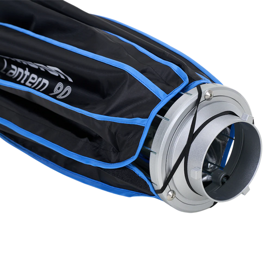 folded amaran Latern90 photography softbox on a white background