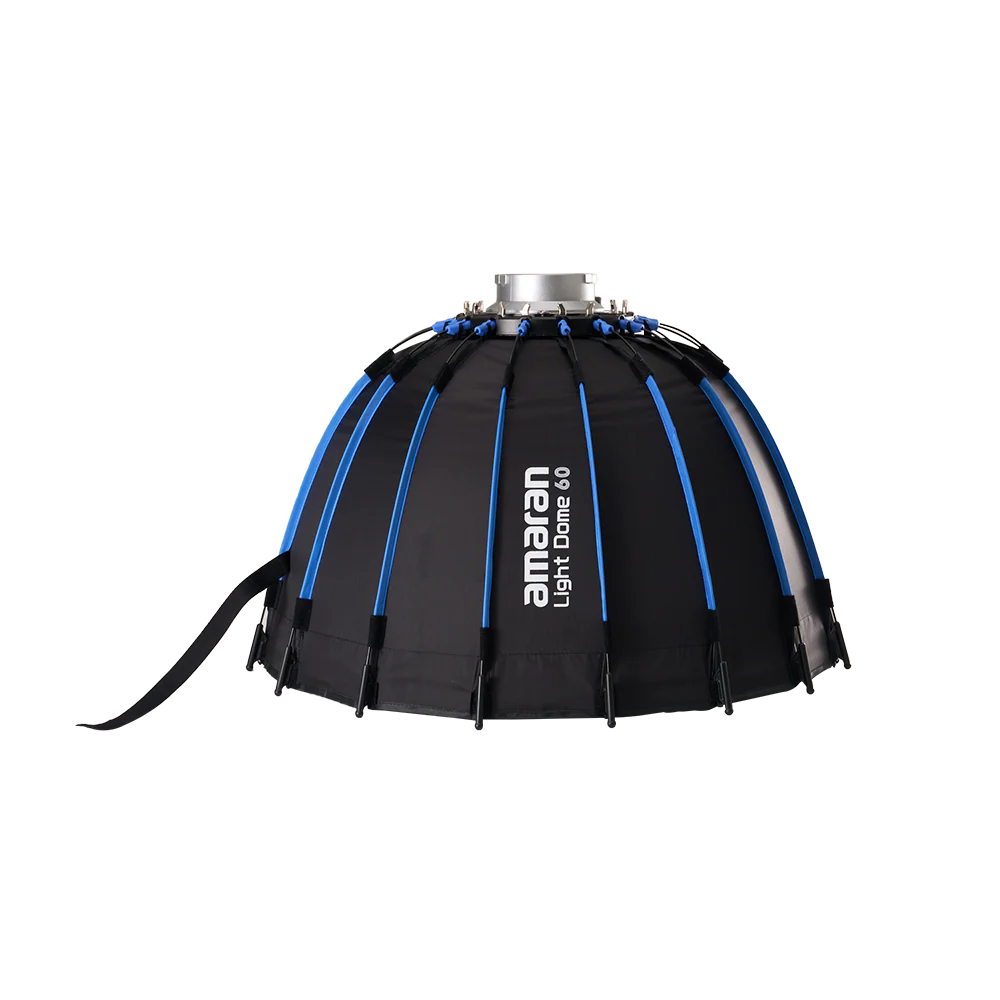 Black and blue light dome with 'Amanar' branding on a white background
