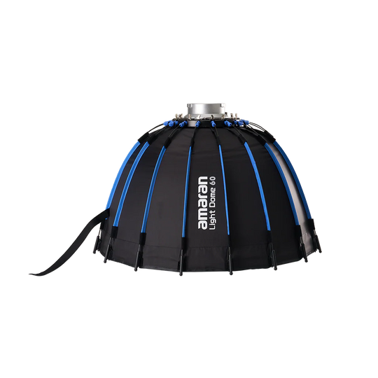 Black and blue light dome with 'Amanar' branding on a white background