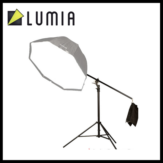 Lumia 吊臂支架 重型灯架，带集成吊臂，带沙袋摄影配件 BS400 BS500