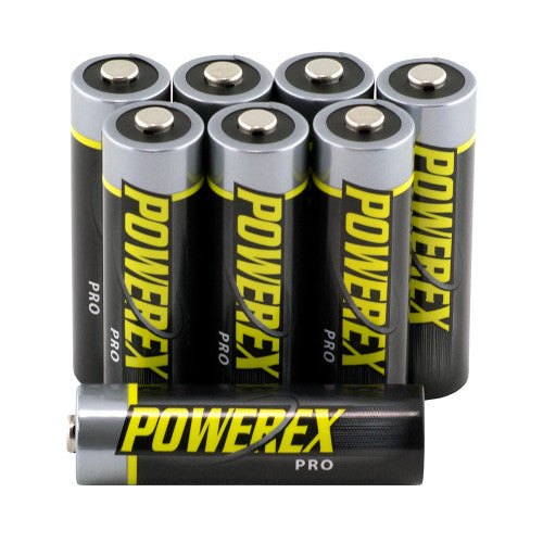 [FREE DELIVERY] Powerex Pro Precharged AA Rechargeable NiMH Batteries 2700mAh (8-pack)