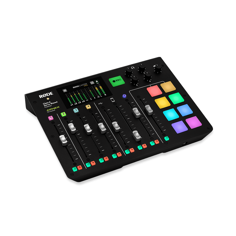 Rode RODECaster Pro Integrated Podcast Production Studio 4-Channel Audio Mixer USB Interface