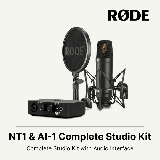 Rode NT1 完整工作室套件（包括 AI-1 音频接口），带 SM6 防震架和 XLR 电缆