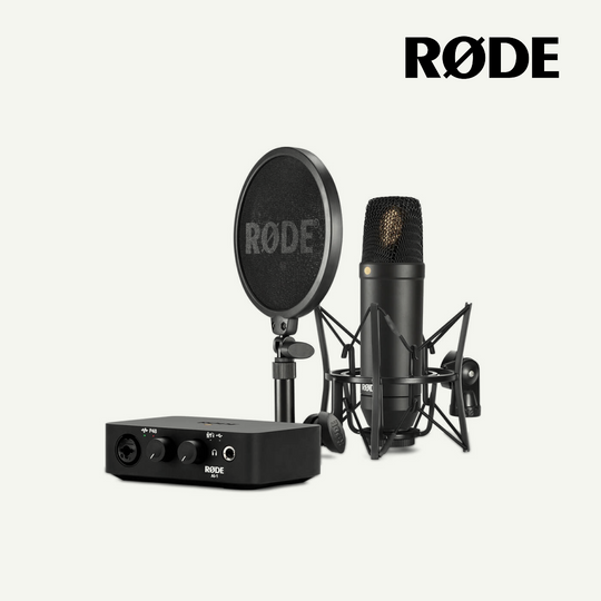 Rode NT1 Complete Studio Kit (including AI-1 audio interface) with SM6 Shock Mount and XLR Cable