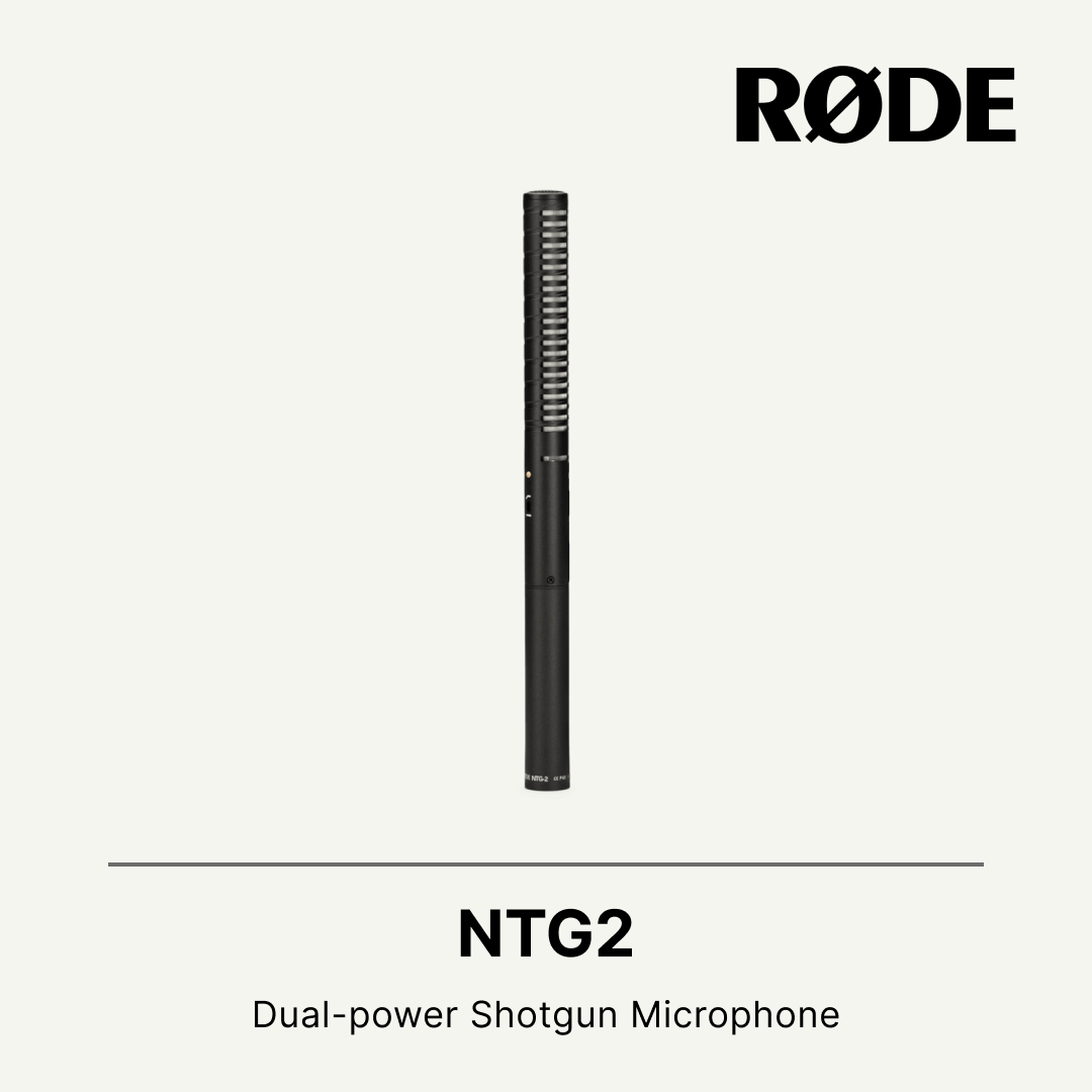 Rode NTG2 电池或幻象供电电容式枪式麦克风