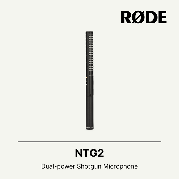Rode NTG2 电池或幻象供电电容式枪式麦克风
