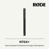 Rode NTG4+ 枪式麦克风，带数字开关和内置可充电电池