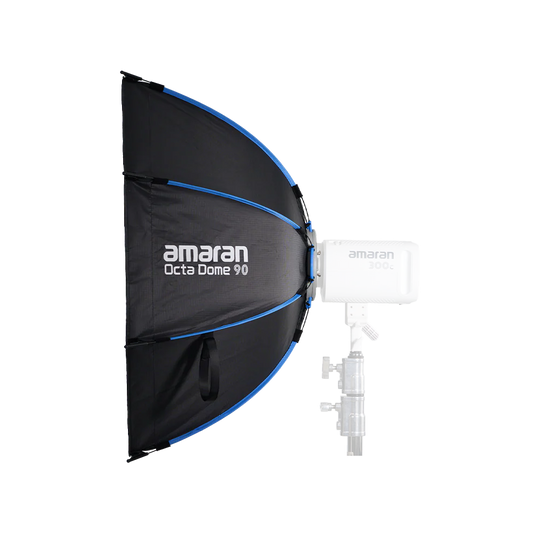 Amaran Octa Dome 90 softbox with a light modifier on a white background