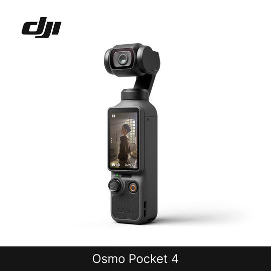 DJI Osmo Pocket 4 camera on a white background