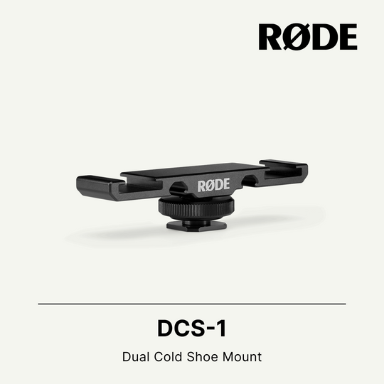 Rode DCS-1 Dual Cold Shoe Mount with Cable Management For Microphones Wireless GO