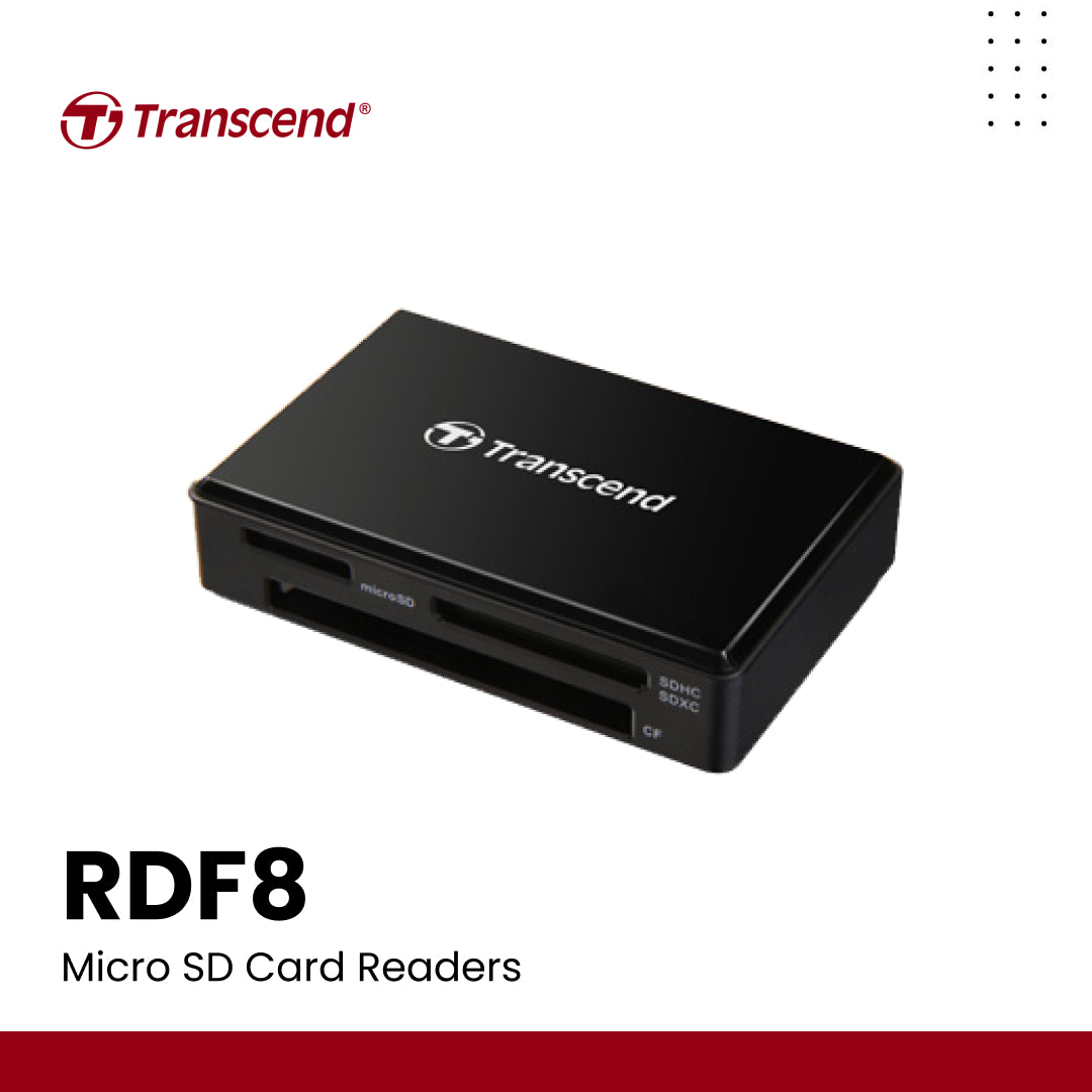 Transcend USB3.1 GEN1 All-In-1 UHS-II Multi Card Reader – Red Dot Photo