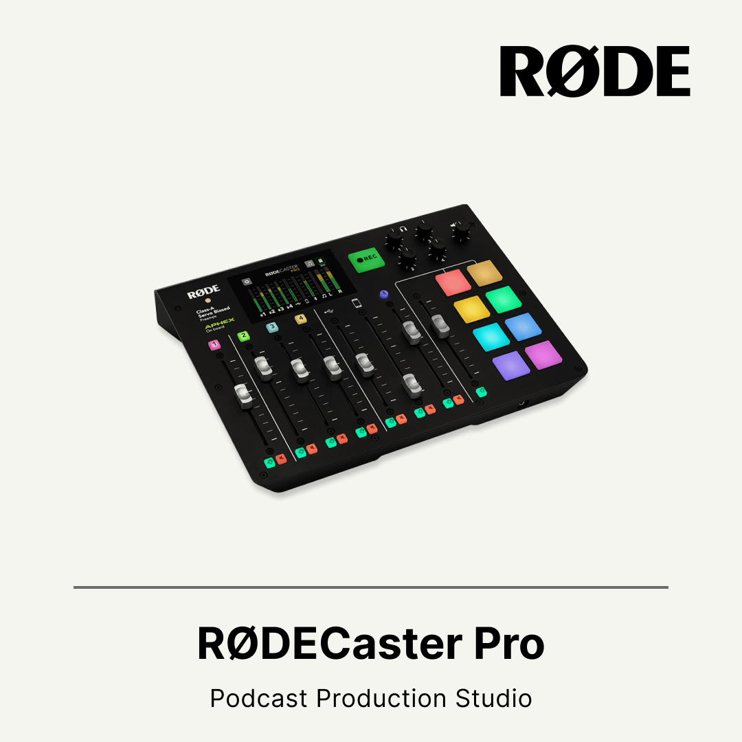 Rode RODECaster Pro 集成播客制作工作室 4 通道音频混合器 USB 接口
