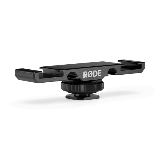 Rode DCS-1 Dual Cold Shoe Mount with Cable Management For Microphones Wireless GO