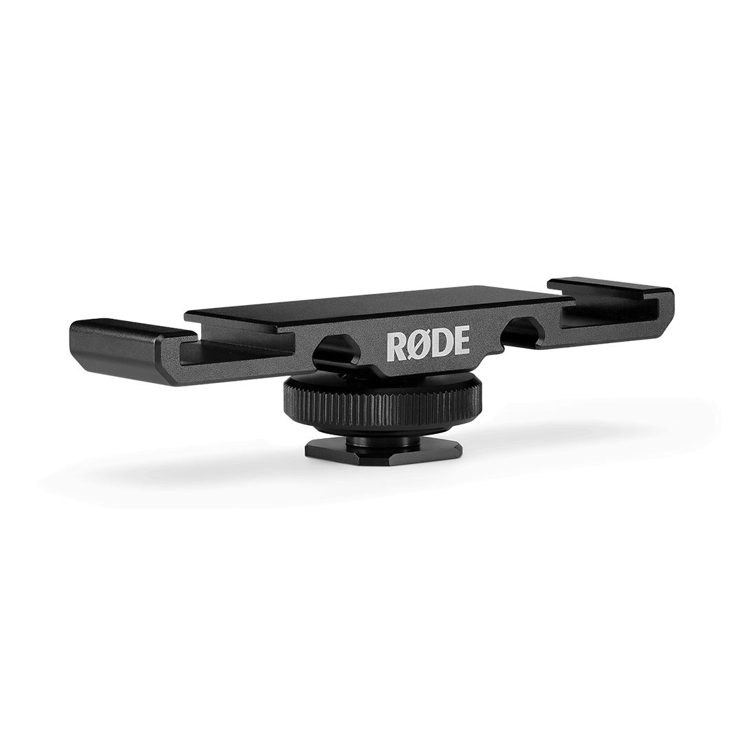 Rode DCS-1 双冷靴安装座，带麦克风电缆管理 Wireless GO 