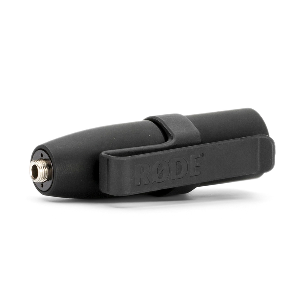 使用 VXLR+ 3.5mm 母头 TRS 转 XLR 公头 VXLR Plus，带 +48V