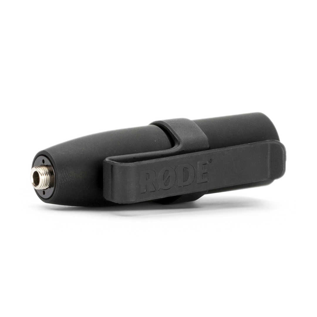 使用 VXLR+ 3.5mm 母头 TRS 转 XLR 公头 VXLR Plus，带 +48V