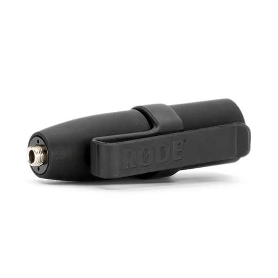使用 VXLR+ 3.5mm 母头 TRS 转 XLR 公头 VXLR Plus，带 +48V