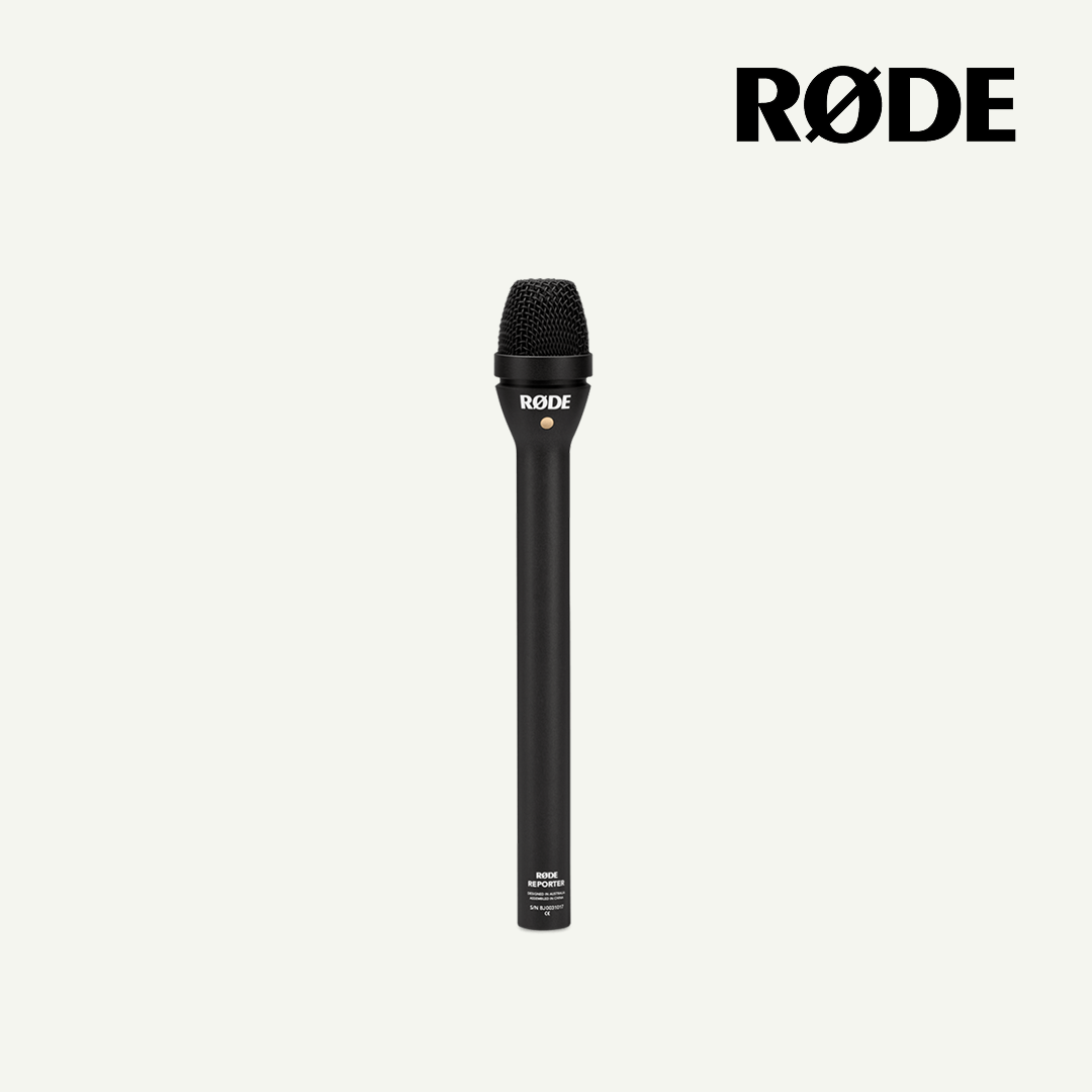 Rode Reporter Omnidirectional Handheld Interview Microphone with XLR Interface - Red Dot Photo