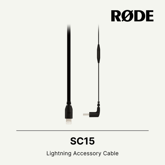 Rode SC15 Lightning 配件电缆 USB C 转 Lightning，适用于 Videomic NTG 和 Rode USB Mini 