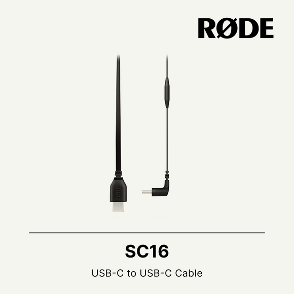 Rode SC16 直式 USB Type-C 转直角 USB Type-C 数据线 30 厘米