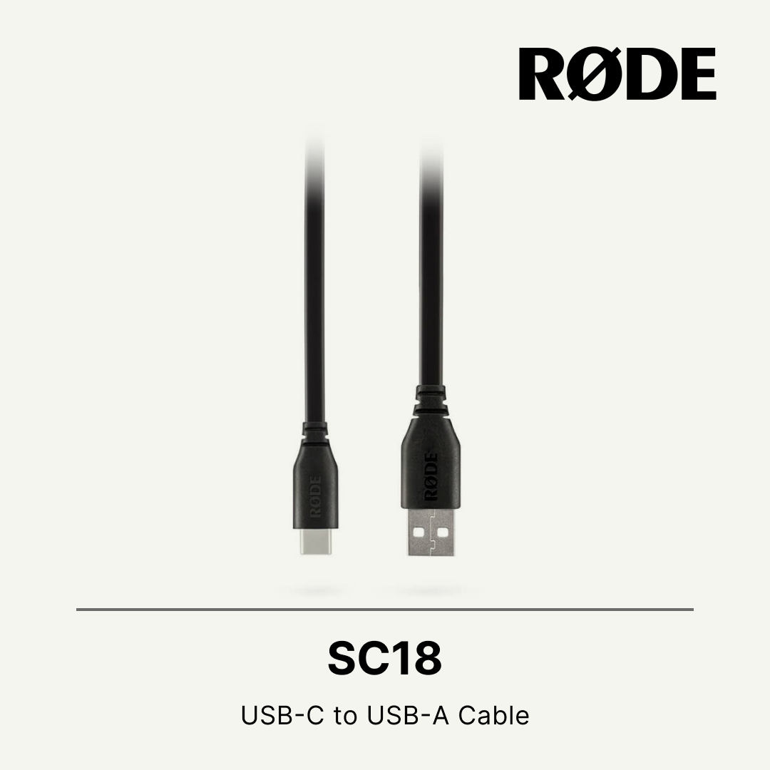 Rode SC18 USB C 转 USB A 公头电缆 150 厘米长