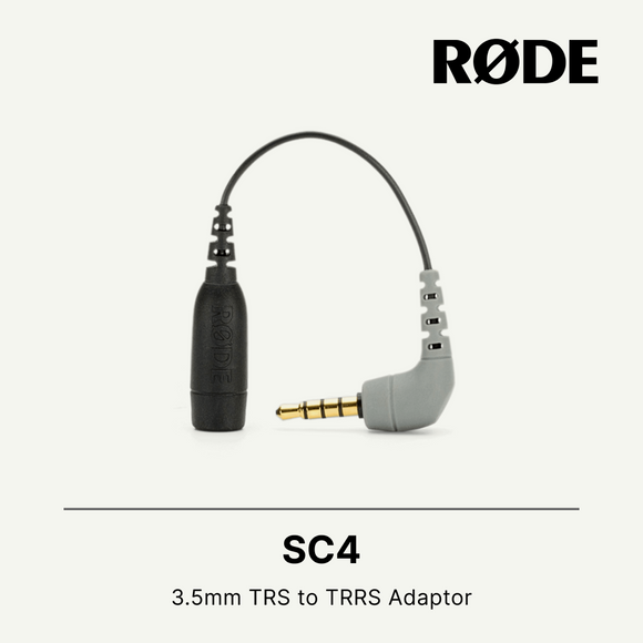Rode SC4 3.5mm TRS 至 TRRS 智能电缆适配器