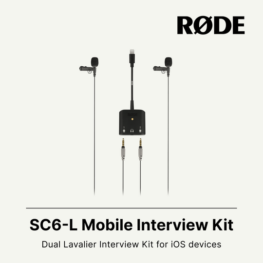 Rode SC6-L Mobile Interview Kit with Interface & 2 smartLav+ Microphones