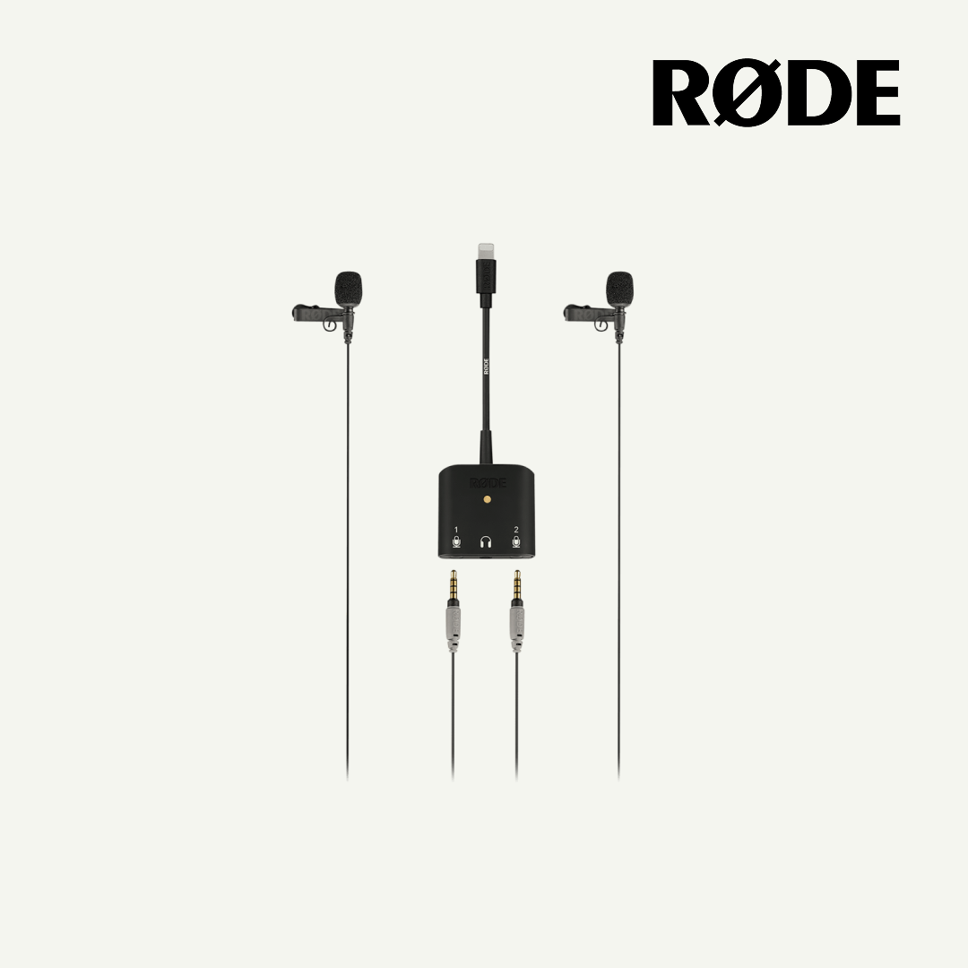 Rode SC6-L Mobile Interview Kit with Interface & 2 smartLav+ Microphones - Red Dot Photo