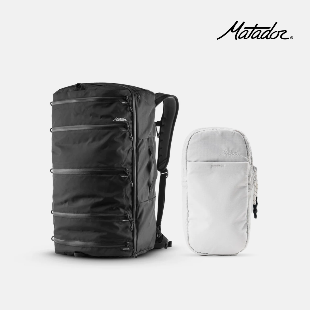 Black Matador SEG45 and white matador speed stash on a white background
