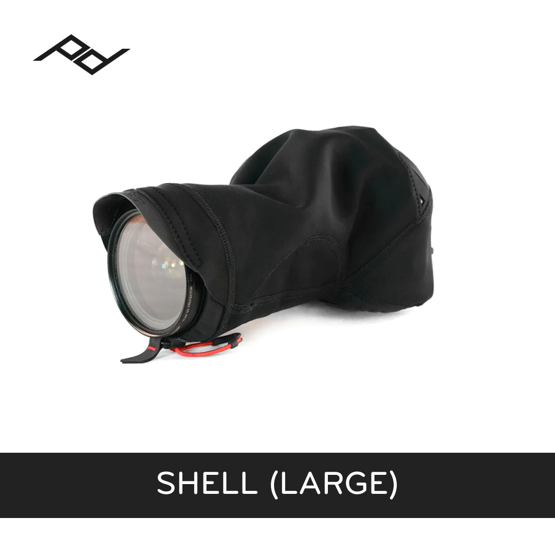 Peak Design Shell Large Form-Fitting Rain and Dust Cover (Black)