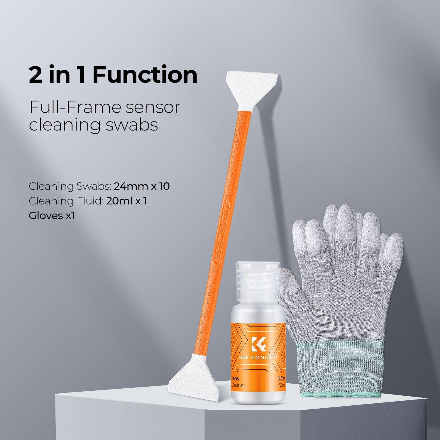 K&F Concept Double-Headed Cleaning kit (Full Frame) – Red Dot Photo