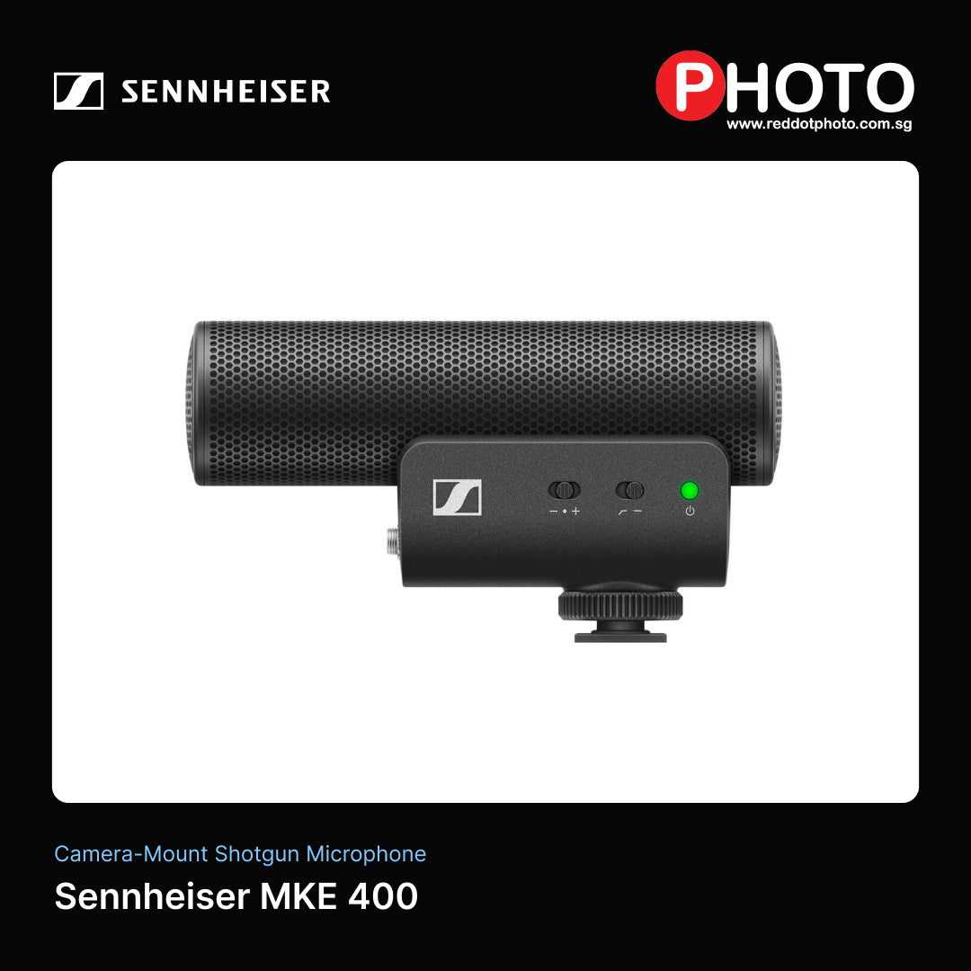 Sennheiser MKE 400 摄像机安装枪式麦克风（第二代） 