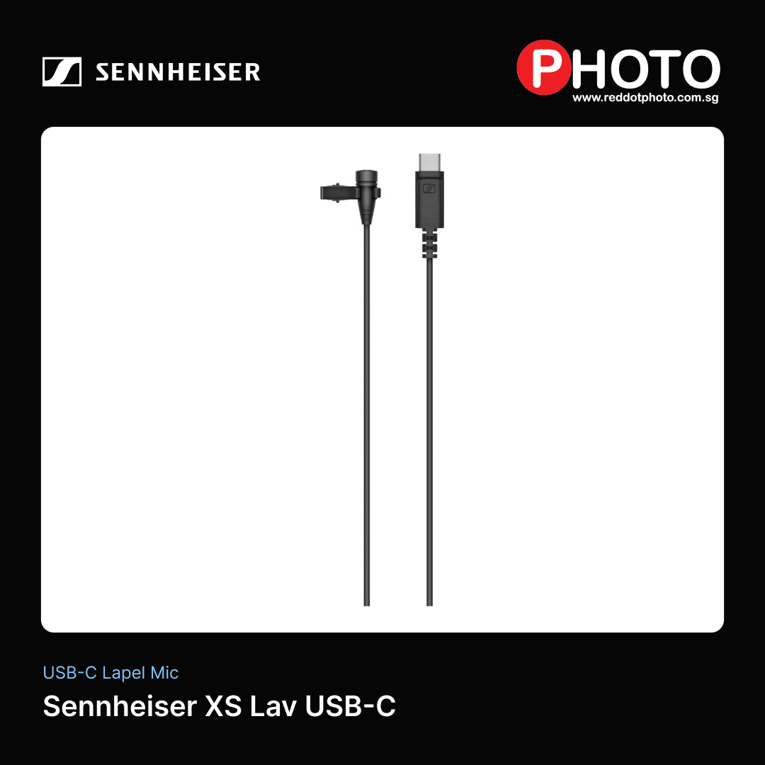 Sennheiser XS Lav USB-C 领夹麦克风（带 USB-C 端口的计算机和移动设备） 