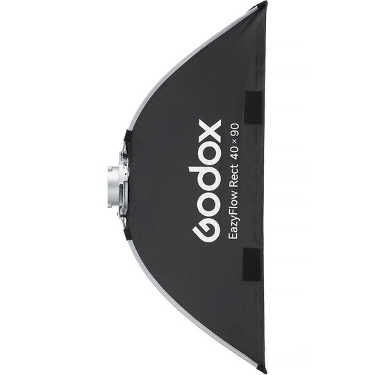 Side view of Godox EazyFlow Rect 40 x 90 Foldable Softbox on a white background