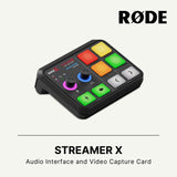 Rode Streamer X 2-in-1 Audio Interface and Capture Card for Livestreaming Gaming Content Creator