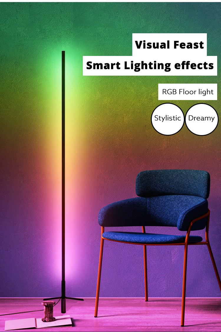 RGB LED Tube floor with floor stand 133cm Studio Background Decoration Light Stick