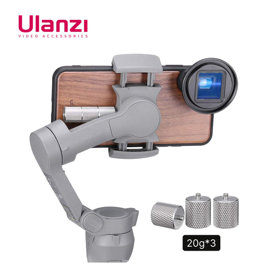 ULANZI PT-10 PT10 OSMO Mobile 3 配重平衡配重 支持 60g 适用于 DJI OSMO Mobile 3 云台稳定器 DJI OSMO Mobile 4 云台稳定器