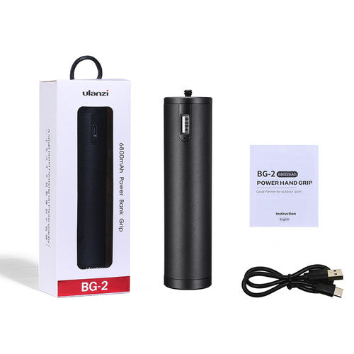 Ulanzi BG-2 6800mAh USB Power Bank Handgrip Handle Camera Gimbal Phone Rig Grip Accessory