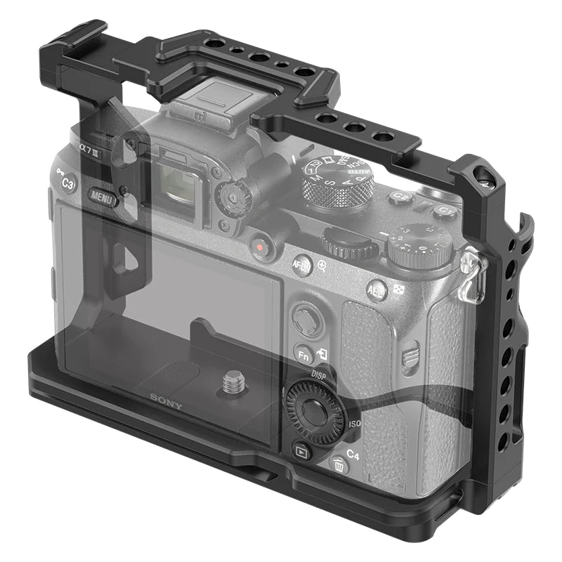 Ulanzi 金属相机笼支架适用于索尼 A7M4/A7M3/A7R3 带 Arca Swiss 插槽 支持水平和垂直安装