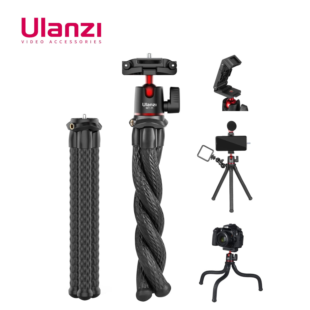 Ulanzi MT-11 MT 11 Multi-functional Gorilla-Style Portable Tripod for Camera & Smartphone Holder