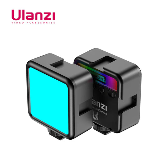 ULANZI VL49 RGB 视频灯 LED 摄像灯全彩便携式摄影照明 2000mAh 可充电 2500-9000K