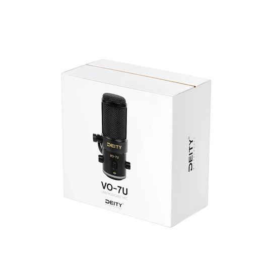 Deity VO-7U Dynamic USB Streamer Microphone With RGB Lights with Tripod Kit (Black, White)