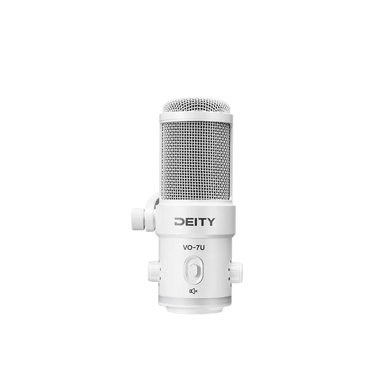 Deity VO-7U Dynamic USB Streamer Microphone With RGB Lights with Tripod Kit (Black, White)