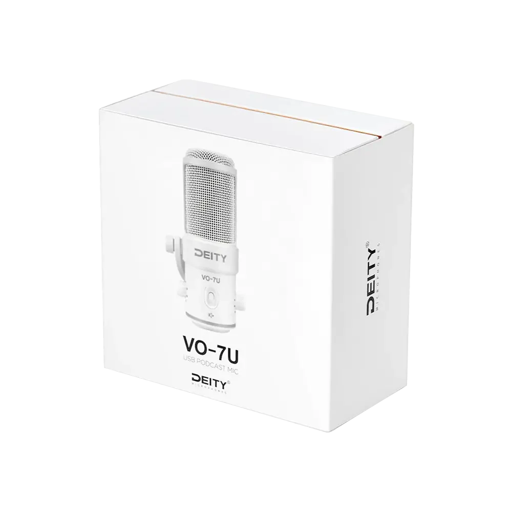 Deity VO-7U Dynamic USB Streamer Microphone With RGB Lights with Tripod Kit (Black, White)