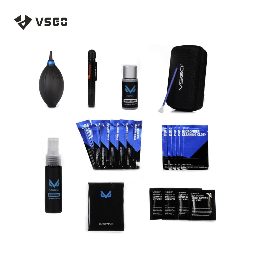 VSGO DKL-20 DSLR Camera Sensor, Lens & Screen Cleaning Kit, Black