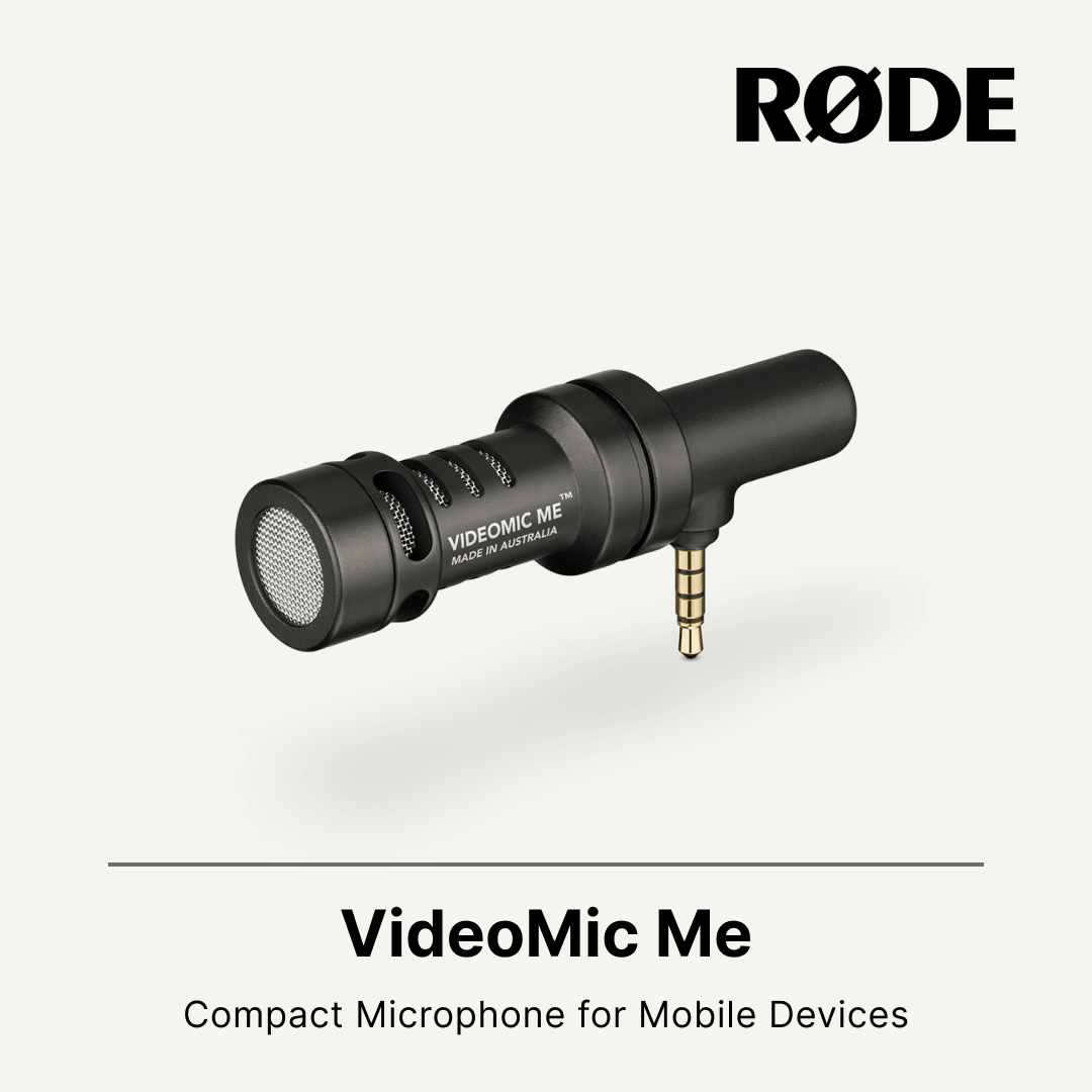 Rode VideoMic Me Compact Microphone for Smart Phones Black – Red Dot Photo