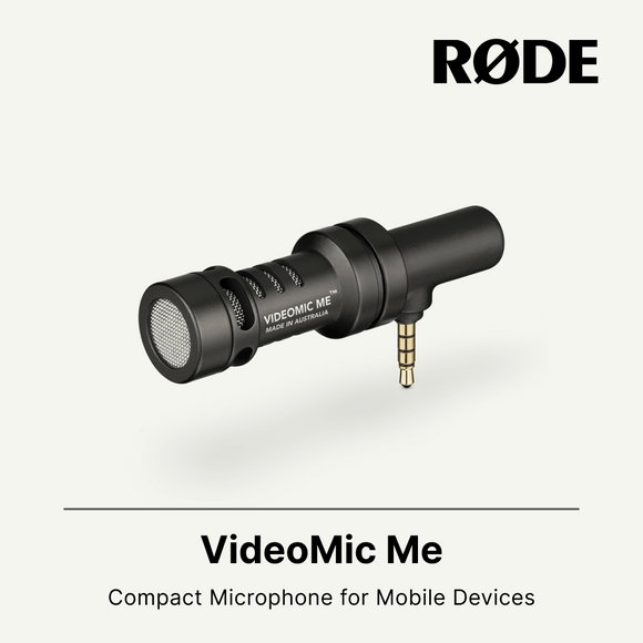 Rode VideoMic Me 紧凑型麦克风，适用于智能手机 黑色